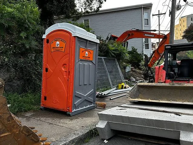 Porta Potties on Construction Crew